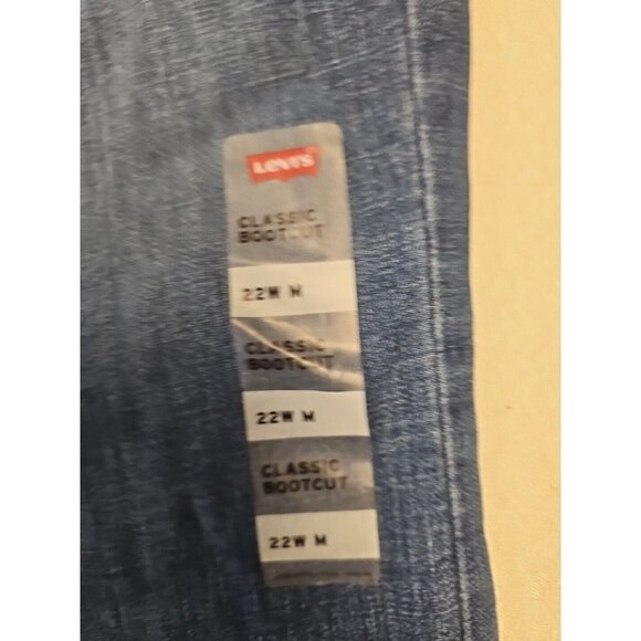 Levi’s Demi Curvy Mid Rise Boot Cut Medium Wash Blue Jeans Sz 22W New - Picture 5 of 7